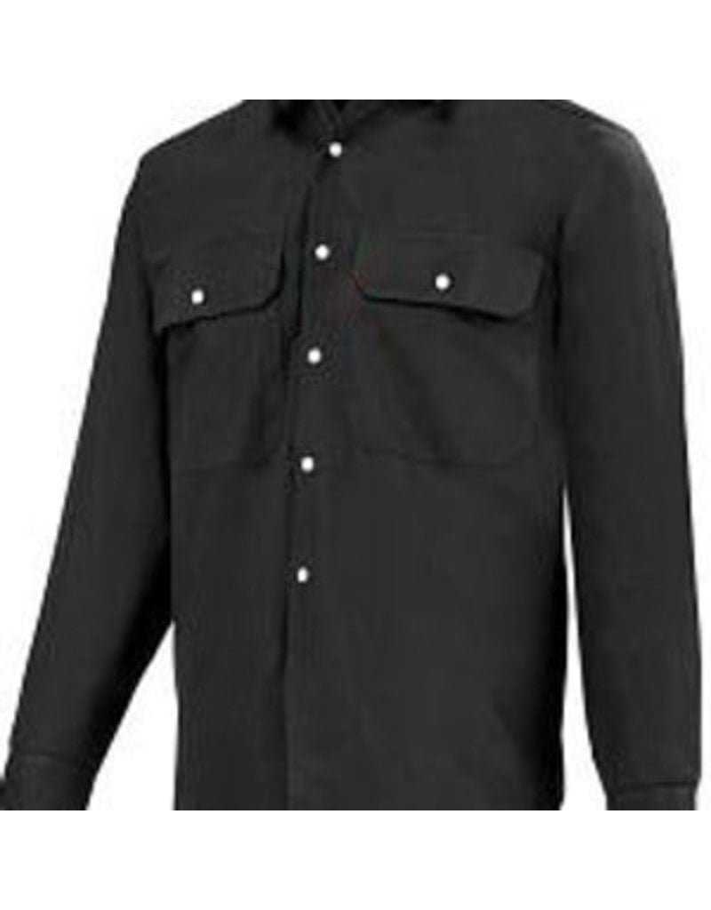 GATTS 625-S M-Long Black Work Gatts Shirt