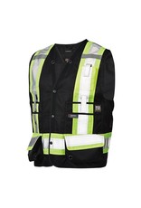 WORK KING Veste d’arpenteur haute visibilité réflectif 3 M Tough Duck