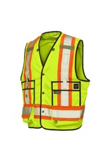 WORK KING Veste d’arpenteur haute visibilité réflectif 3 M Tough Duck