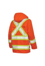 WORK KING Manteau Impermeable Réflectif Orange-vert lime Work King S372