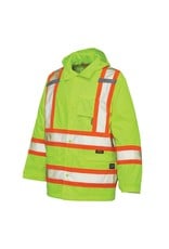 WORK KING Manteau Impermeable Réflectif Orange-vert lime Work King S372