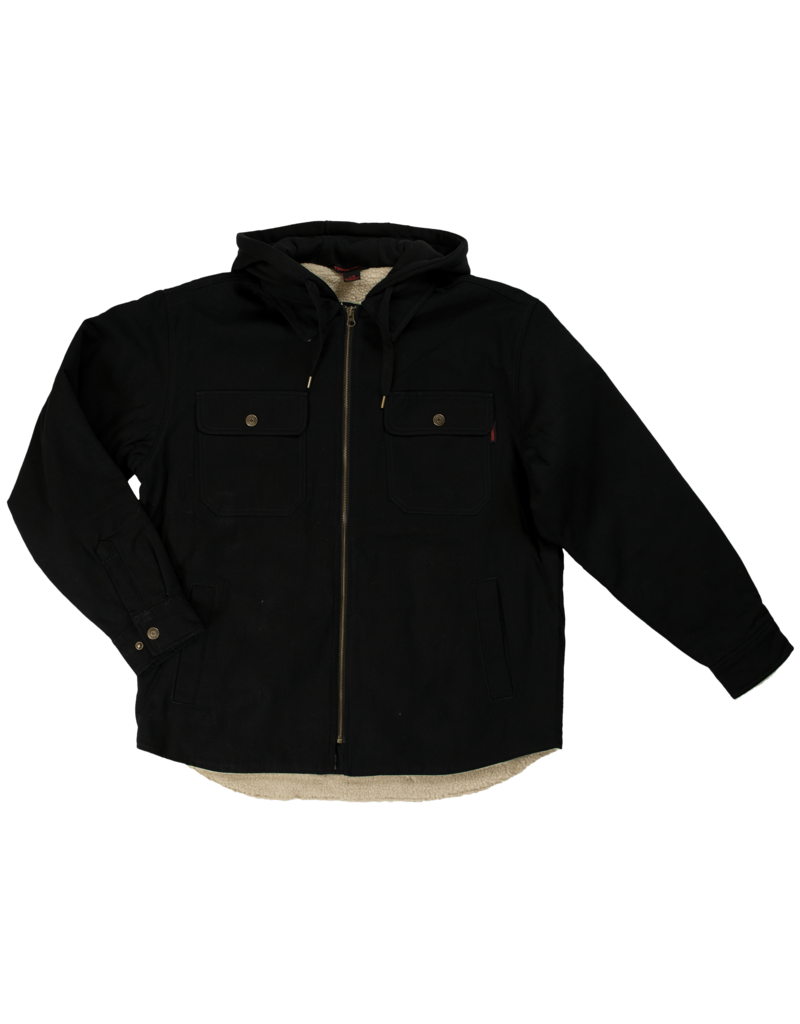 TOUGH-DUCK Chemises Doublée en Sherpa Noir Tough Duck