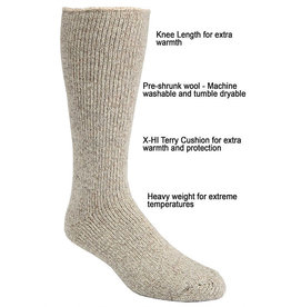 JB FIELD Icelandic woolen stockings -50* 24 -Large 8-12 J.B Field's