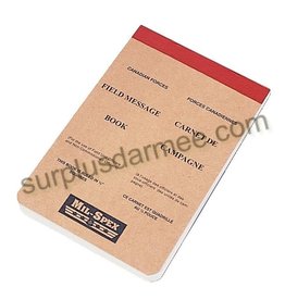 MIL SPEX Carnet de Campagne Force Canadienne  MIL-SPEX