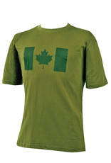 MIL SPEX Chandail T-Shirt Olive Drapeau Canada Style Militaire