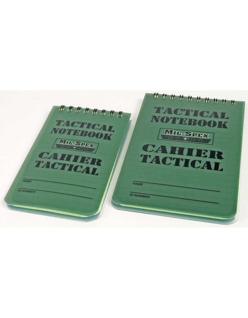 MIL SPEX NoteBook Cahier Tactical  MIL-SPEX 3X5