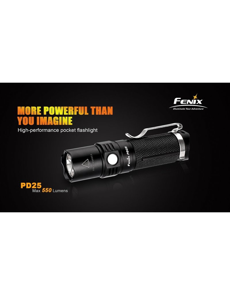 FENIX Flashlight Tactical 550 Lumens PD25 Fenix