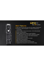 FENIX Lampe Tactical 320 Lumens LD-12 Batteries AA  Fenix
