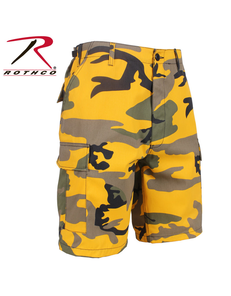 Army Military Style Bermuda Shorts Camouflage Yellow Rothco - Army Supply  Store Military