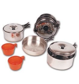 NORTH 49 Set Cuisine Large Camping Gamelle Stainless North 49