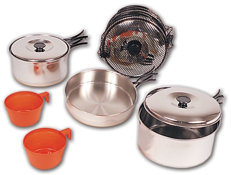 Set Cuisine Large Camping Gamelle Stainless North 49 - Surplus D