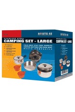 NORTH 49 Set Cuisine Large Camping Gamelle Stainless North 49