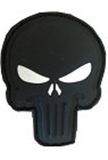 SHADOW ELITE Patch PVC Velcro  skull blk / with