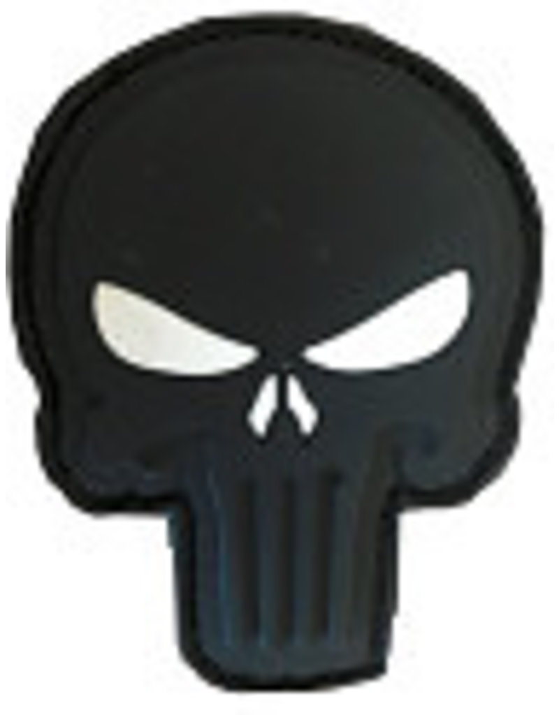 SHADOW ELITE Patch PVC Velcro  skull blk / with