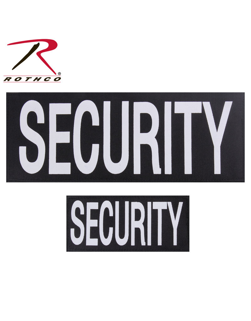 ROTHCO Printed Patch Security Velcro (2) A big and a small