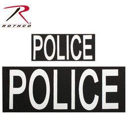 ROTHCO PATCH IMPRIMÉ POLICE VELCRO (2) UN GRAND ET UN PETIT