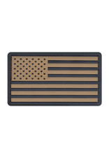 ROTHCO Patch U.S Flag PVC Kaki/Black