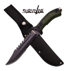 SURVIVOR Green Survivor Fixed Blade Knife