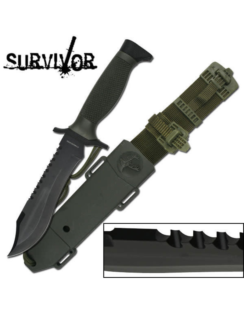 SURVIVOR Couteau a Lame Fixe Stainless Survivor HK-6001