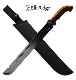 ELK RIDGE Machette Dentelé 23.5" Noir Orange ELK RIDGE