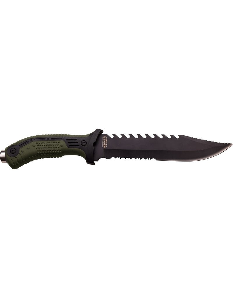 SURVIVOR Green Survivor Fixed Blade Knife