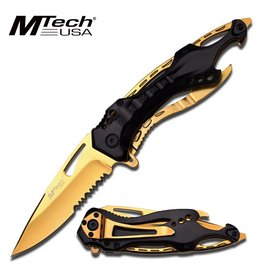 M-TECH MTECH MT-705BG Stainless Gold Folding Pocket Knife