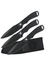 PERFECT-POINT Couteau De Lancer Perfect Point Spider Black Set de 3