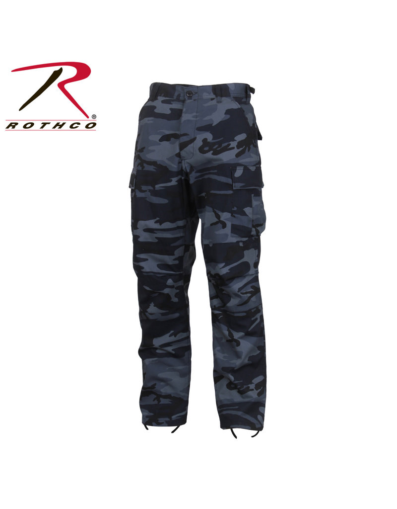 Navy Blue Camo Military Style Pants - Army Supply Store Military