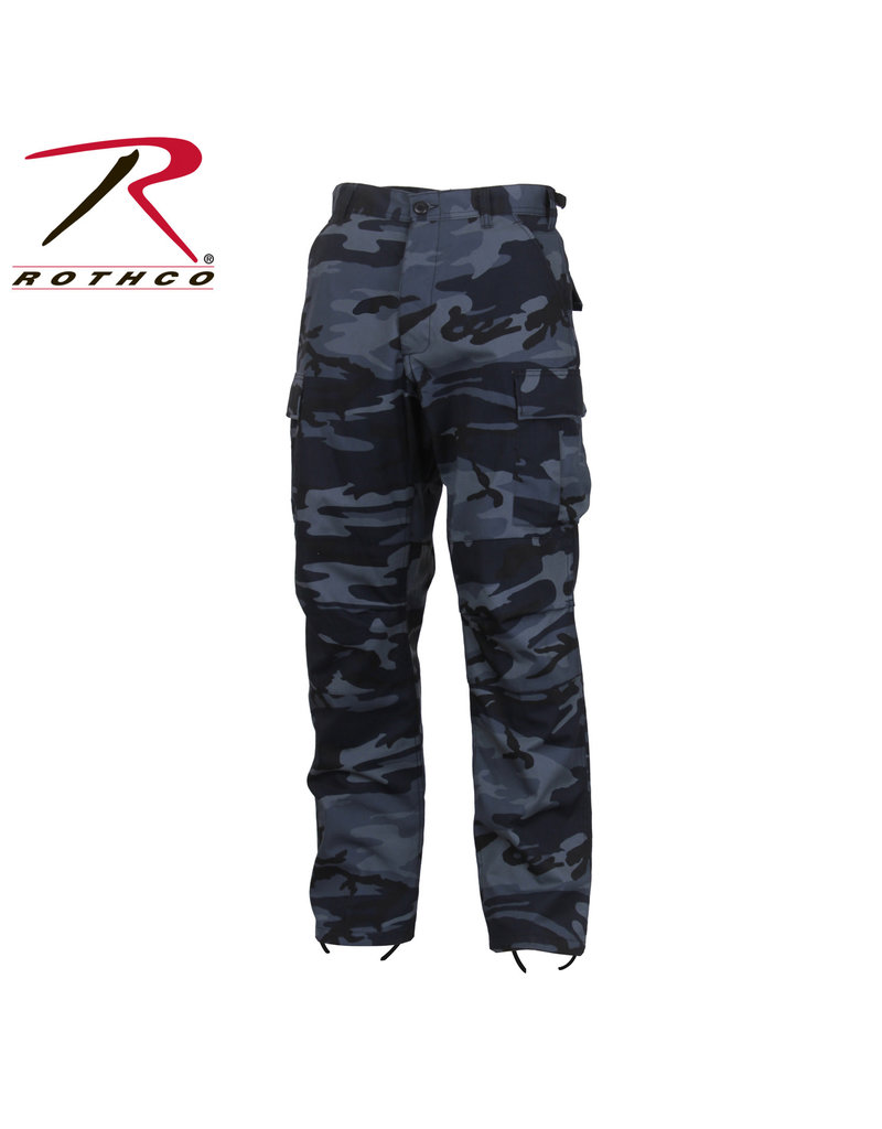 ROTHCO Pantalon Style Militaire Camo Bleu Nuit Rothco