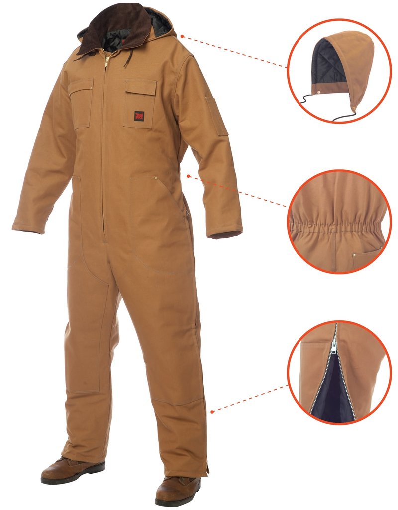 TOUGH-DUCK Par-Dessus Hydro (Coverall) Doublé Tough Duck 12 OZ