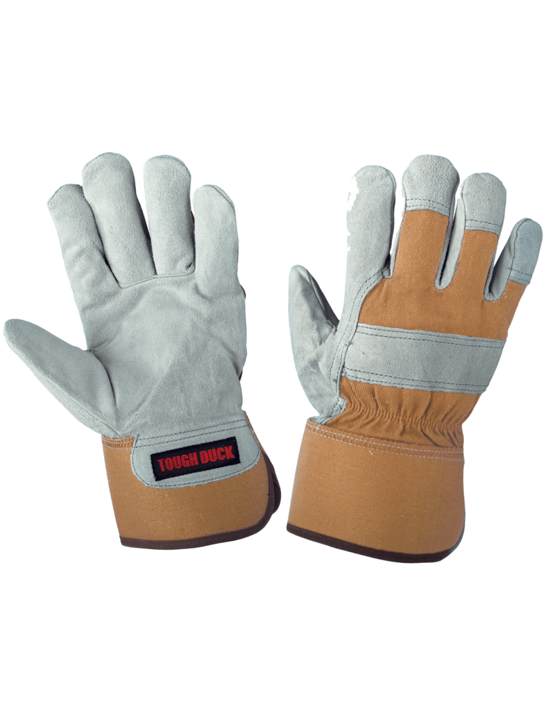 TOUGH-DUCK Glove Winter Work Leather Insulated Plush Tough Duck
