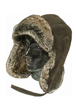 MISTY MOUNTAIN Aviator Hat B-29 Faux Leather Misty Mountain Fur