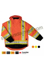 TOUGH-DUCK Manteau D'Hiver de Travail Fluo Réflectif 5 dans 1 Tough Duck