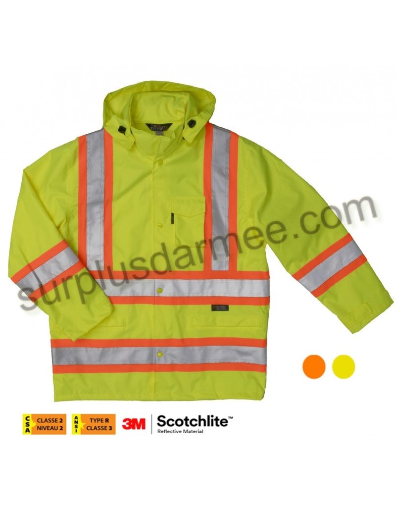 WORK KING Reflective Raincoat Orange Work King S372