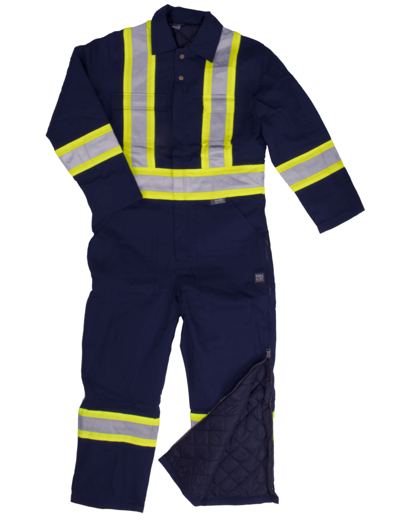 WORK KING Par-Dessus (Coverall) Doublé Work King Bande Réflectif 3M