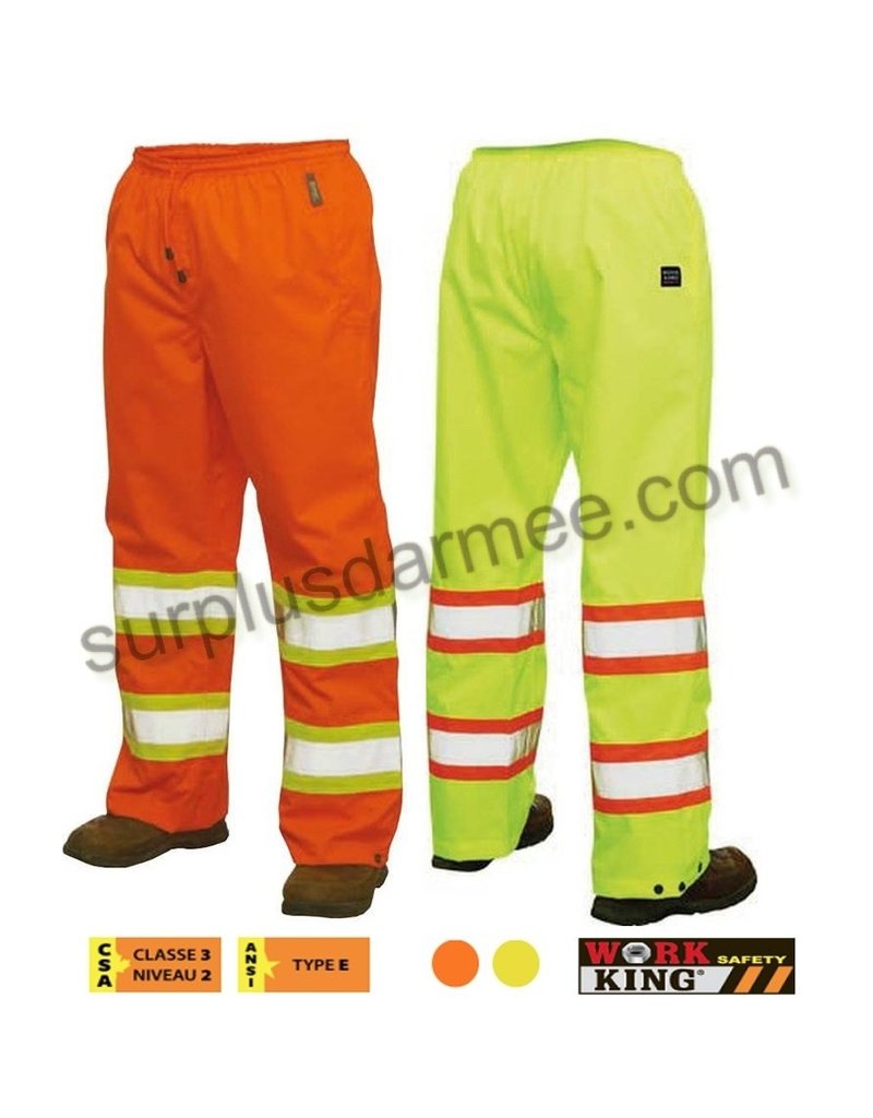 WORK KING Pantalon Impermeable Réflectif Work King