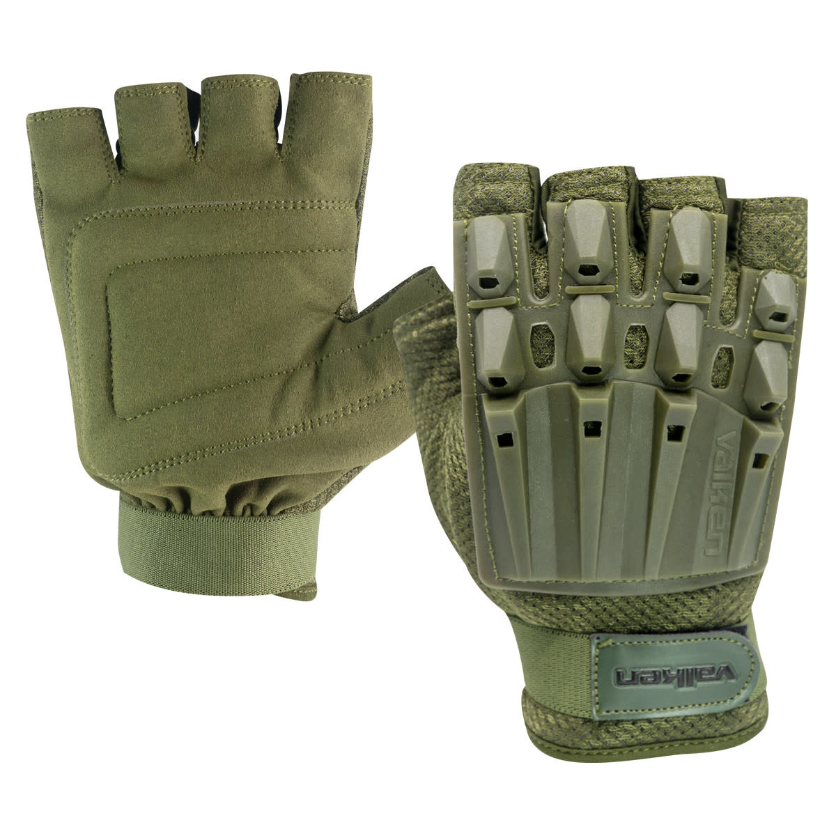 Gants Militaires Homme - Protection Tir/Airsoft - Taille XL Vert - Paume Antidérapante