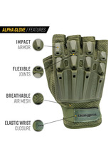 VALKEN Gants Demi-Doigt Coupé Olive Valken Paintball Airsoft