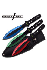 PERFECT-POINT Throwing Knife Set of 3 Perfect Point Colors