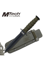 M-TECH Couteau Mini Tactical Lame Fixe Chaîne de cou
