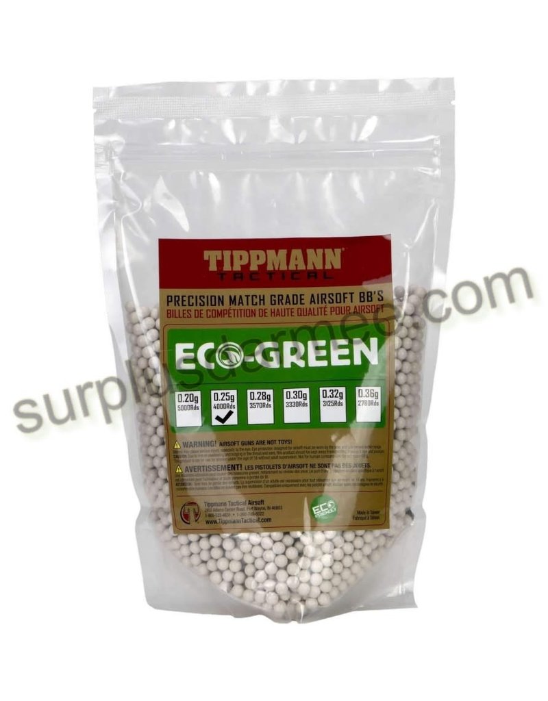 TIPPMANN BAG 4000 AIRSOFT BALLS (BBS) ORGANIC 0.25G 6MM TIPPMANN