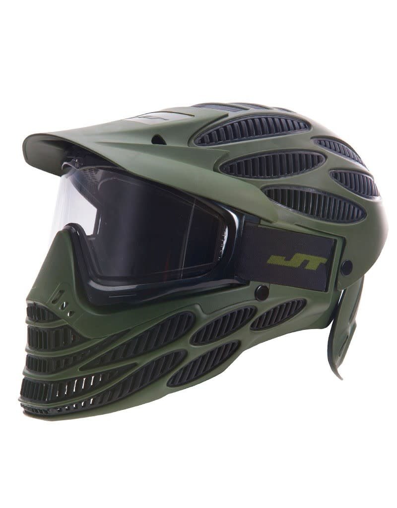 JT Spectra Flex 8 Full Coverage Headshield Paintball Mask - olive