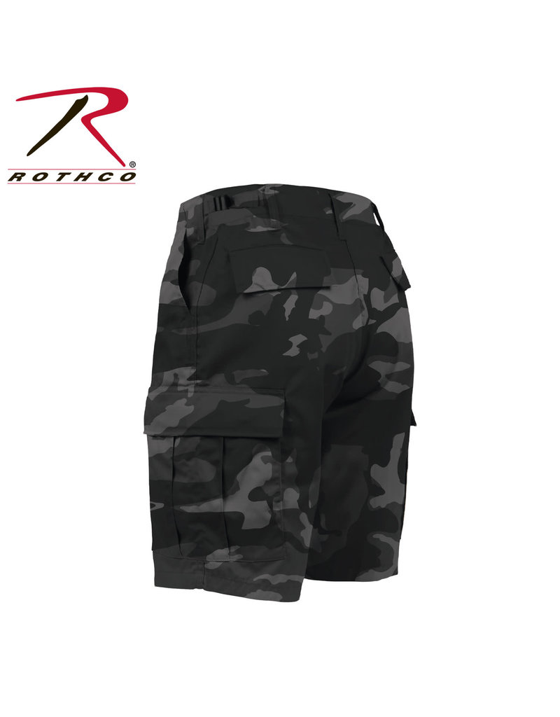 ROTHCO Rothco Black Camo Military Style Bermuda Shorts