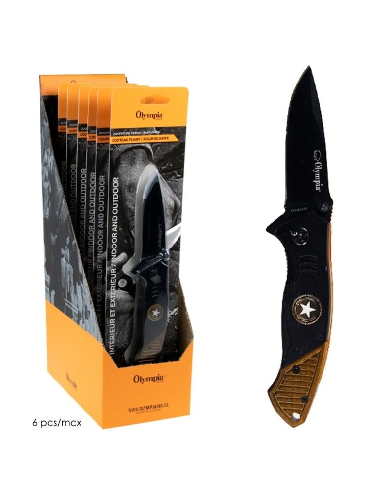 OLYMPIA Olympia Star U.S Knife Black