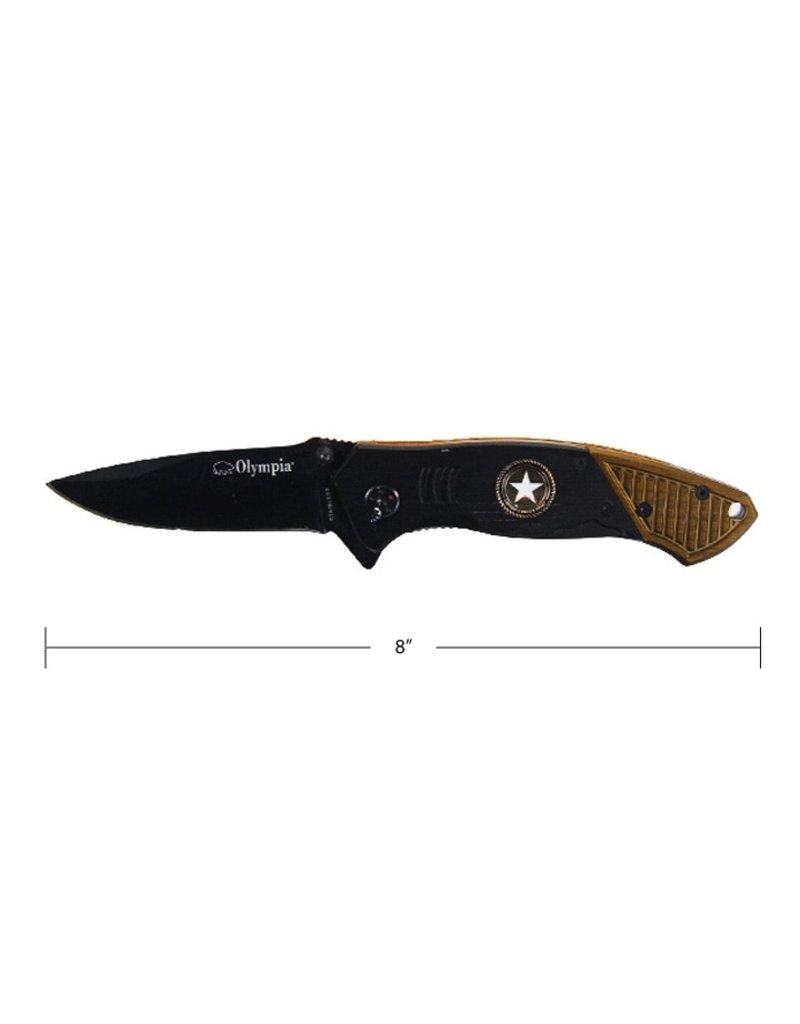 OLYMPIA Olympia Star U.S Knife Black