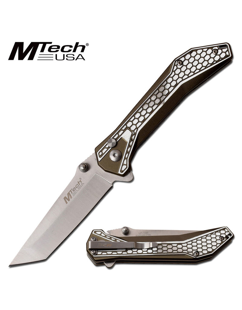 M-TECH Couteau Pliant Tanto Olive M-Tech