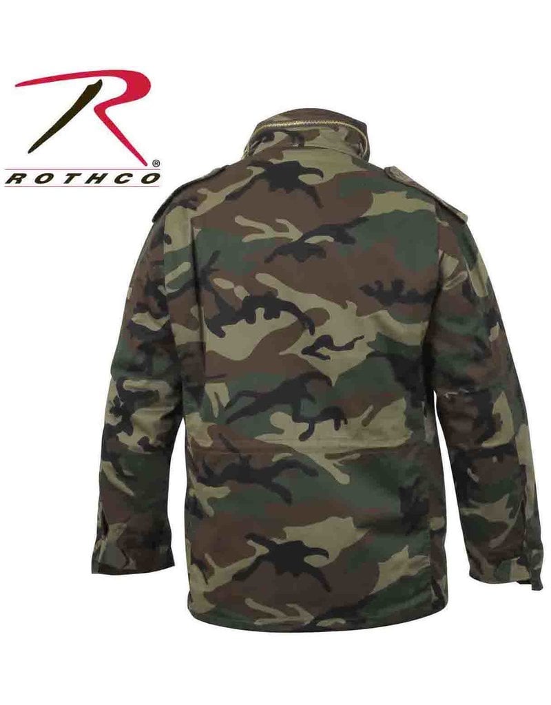 Rothco Lined Woodland M-65 Camo Coat - Army Supply Store Military