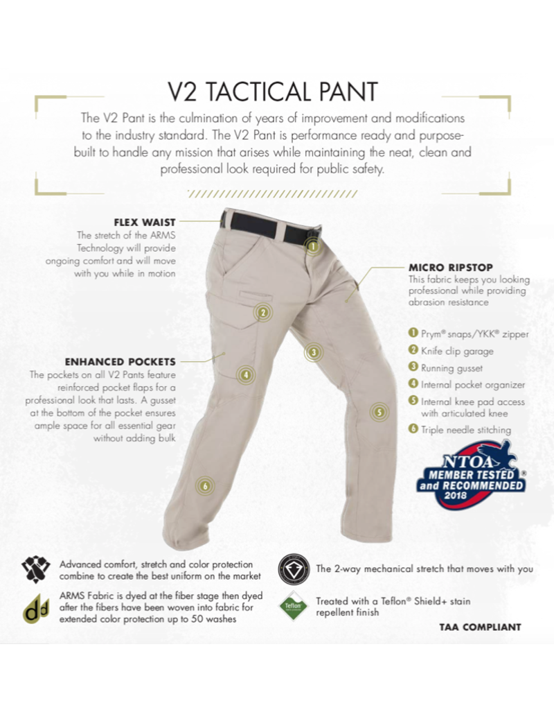 FIRST TACTICAL Pantalon Tactical V2 Noir First Tactical