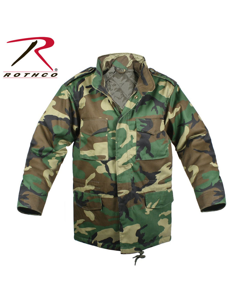 ROTHCO Manteau Enfant Camo Woodland M-65 Doublé Rothco