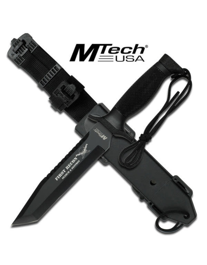 M-TECH Couteau Lame Fixe Tactical  Recon Stainless M-TECH